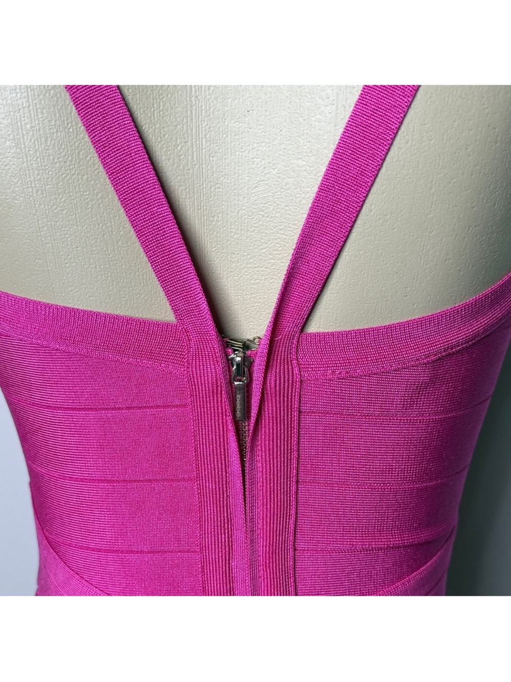 Bebe Fuchsia Bandage V-Neck
Mini Dress - Picture 5 of 8
